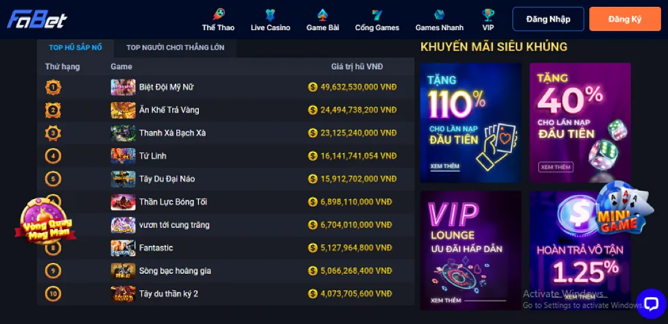 Nổ Hũ Jackpot Lũy Tiến ok365m win